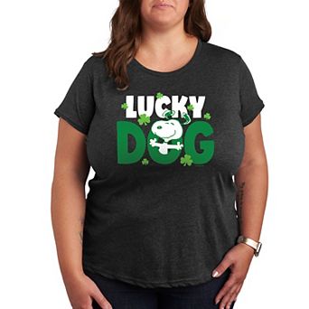 Plus Peanuts Snoopy Lucky Dog Graphic Tee