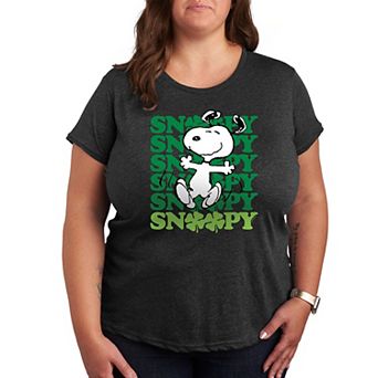 Plus Peanuts Snoopy Clover Dance Graphic Tee