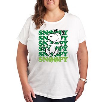 Plus Peanuts Snoopy Clover Dance Graphic Tee