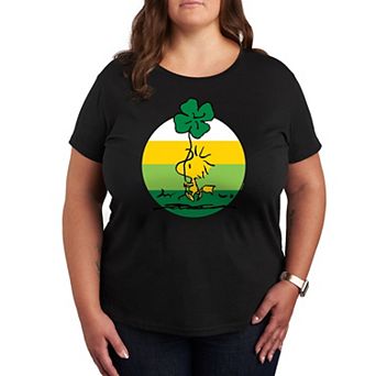 Plus Peanuts Woodstock Shamrock Graphic Tee