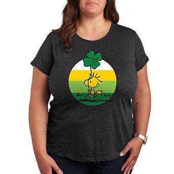 Plus Peanuts Woodstock Shamrock Graphic Tee