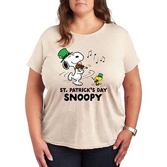 Plus Peanuts St. Patrick's Day Snoopy Graphic Tee