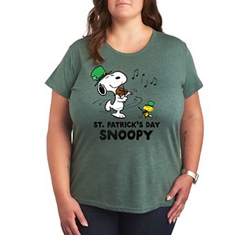 Plus Peanuts St. Patrick's Day Snoopy Graphic Tee