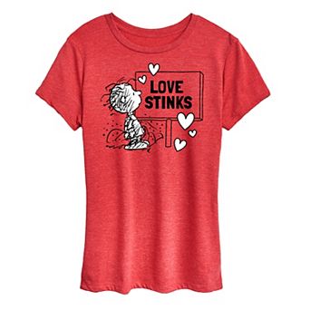 Women's Peanuts Pig Pen Love Stinks Graphic Tee