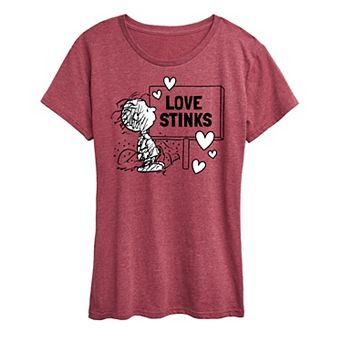 Women's Peanuts Pig Pen Love Stinks Graphic Tee