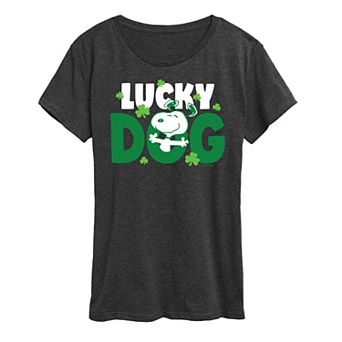Women's Peanuts Snoopy Lucky Dog Graphic Tee