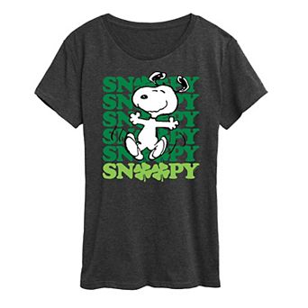 Women's Peanuts Snoopy Clover Dance Graphic Tee