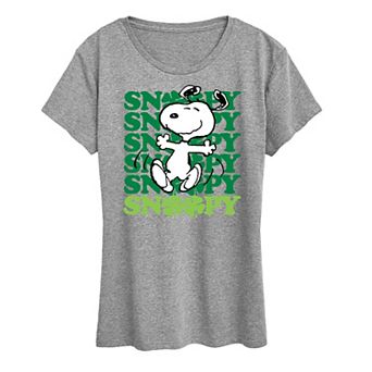 Women's Peanuts Snoopy Clover Dance Graphic Tee