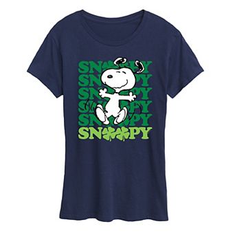 Women's Peanuts Snoopy Clover Dance Graphic Tee