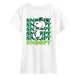 Women's Peanuts Snoopy Clover Dance Graphic Tee