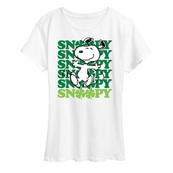 Women's Peanuts Snoopy Clover Dance Graphic Tee