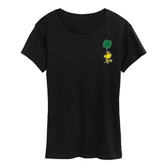 Women's Peanuts Woodstock Clover Graphic Tee