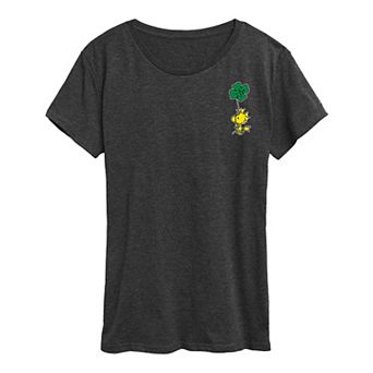 Women's Peanuts Woodstock Clover Graphic Tee