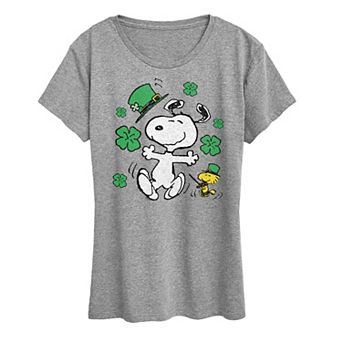 Women's Peanuts Snoopy St. Patrick's Day Graphic Tee