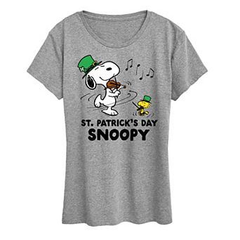 Women's Peanuts Snoopy & Woodstock St. Patrick's Day Snoopy Graphic Tee