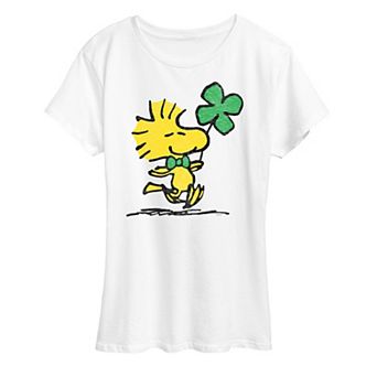 Women's Peanuts Woodstock Clover Graphic Tee