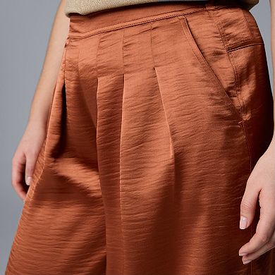 Women's Simply Vera Vera Wang Silky Pleated Culotte Pants