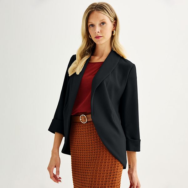 Petit Blazer En Jean Nine West Pour Femme, Taille S, Bleu, état Très Bon