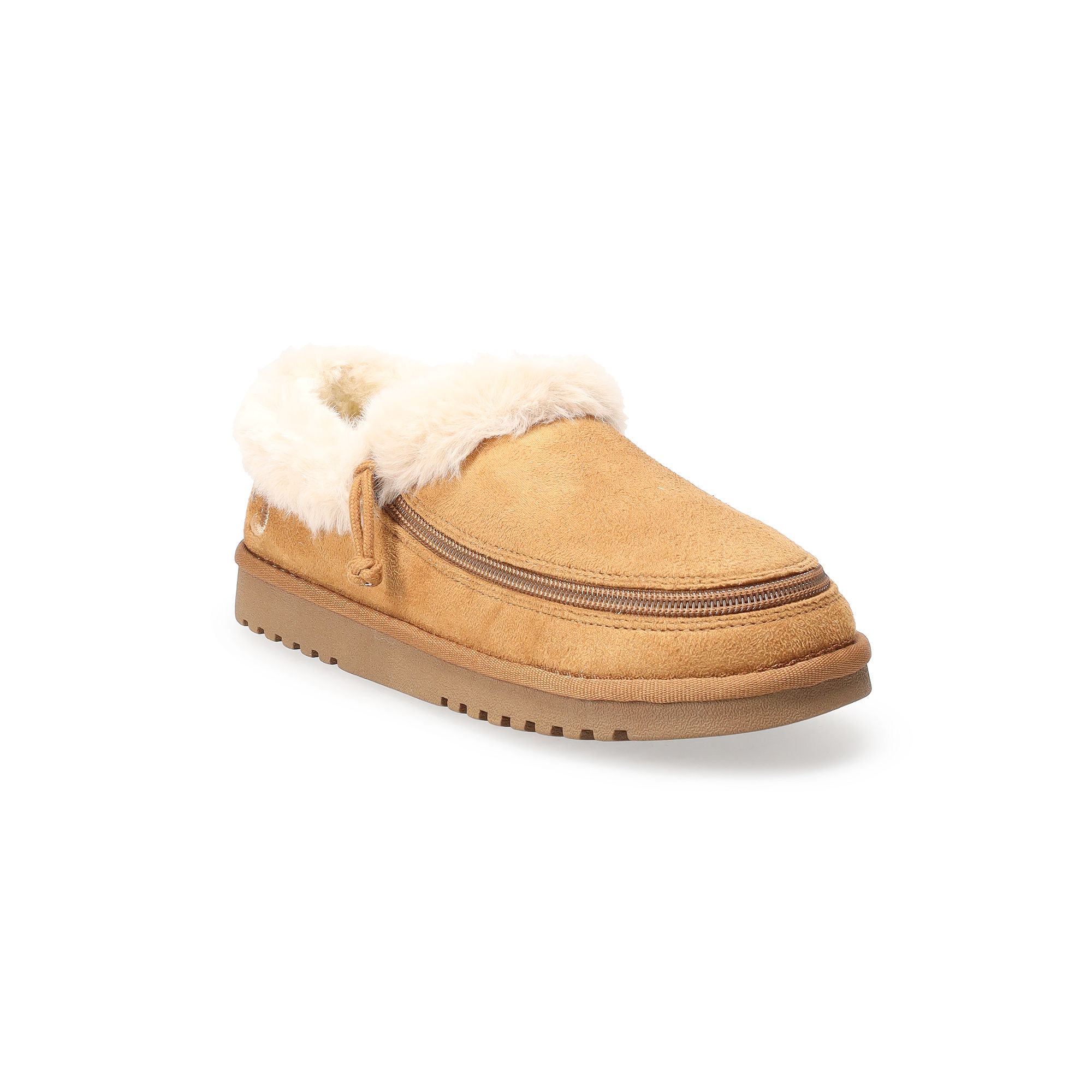 BILLY Footwear Womens Cozy Adaptive Slippers, Size: 7, Brown