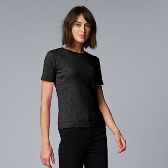 Women's Simply Vera Vera Wang Textured Tee