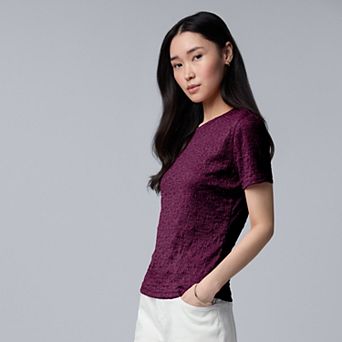 Women's Simply Vera Vera Wang Textured Tee