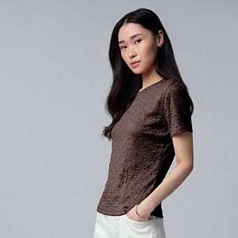 Women's Simply Vera Vera Wang Textured Tee