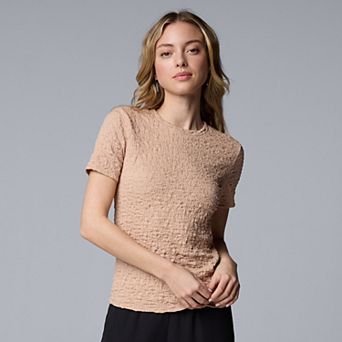 Women's Simply Vera Vera Wang Textured Tee