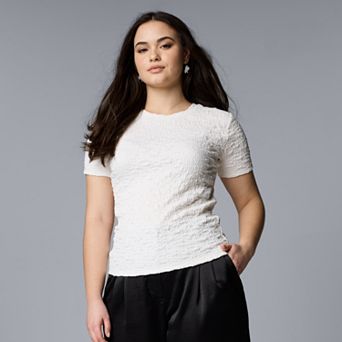 Women's Simply Vera Vera Wang Textured Tee