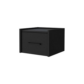 Elfrida Wall-mounted Nightstand, Sleek Single-drawer Design With Spacious Top Shelf