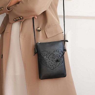 MKF Collection Heartly Women's Crossbody Bag by Mia K