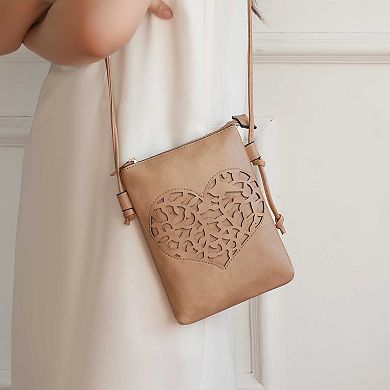 MKF Collection Heartly Women's Crossbody Bag by Mia K