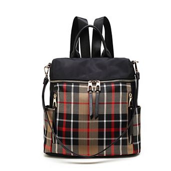 Mkf Collection Nishi Plaid Backpack By Mia K