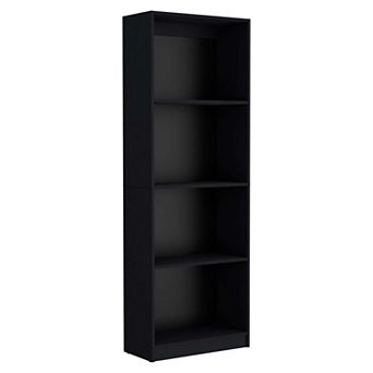 Sutton 2 pc Living Room Set With 2 Bookcases, Black