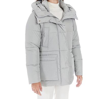 Women's Nine West Pillow Collar Quilted Puffer Jacket
