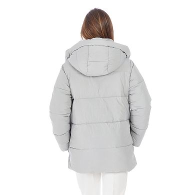Women's Nine West Pillow Collar Quilted Puffer Jacket
