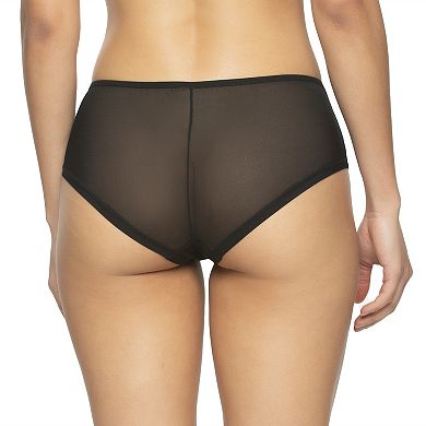 Women's Paramour by Felina Front Embroidered Mesh Hipster Panty