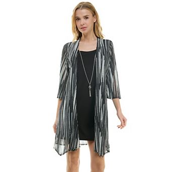 Women's Luxology 2 pc Mesh Jacket & Dress Set