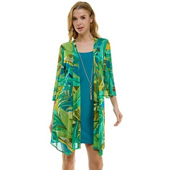 Women's Luxology 2 pc Mesh Jacket & Dress Set
