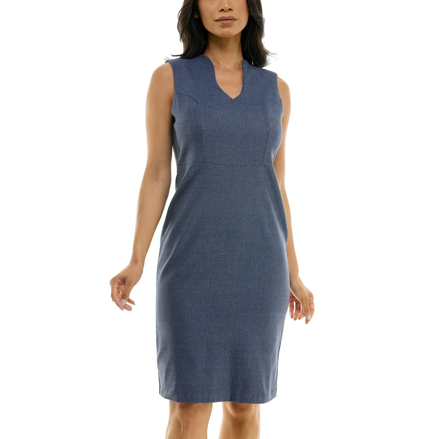 Женские платья Nina Leonard U-Neck Sheath Midi Dress
