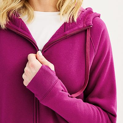 Womens Hoodie Zip Up Jackets Walmart Women's Tek Gear® Ultrasoft