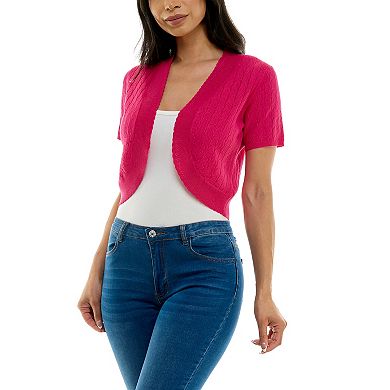 Women's Nina Leonard Scallop Bolero Cardigan