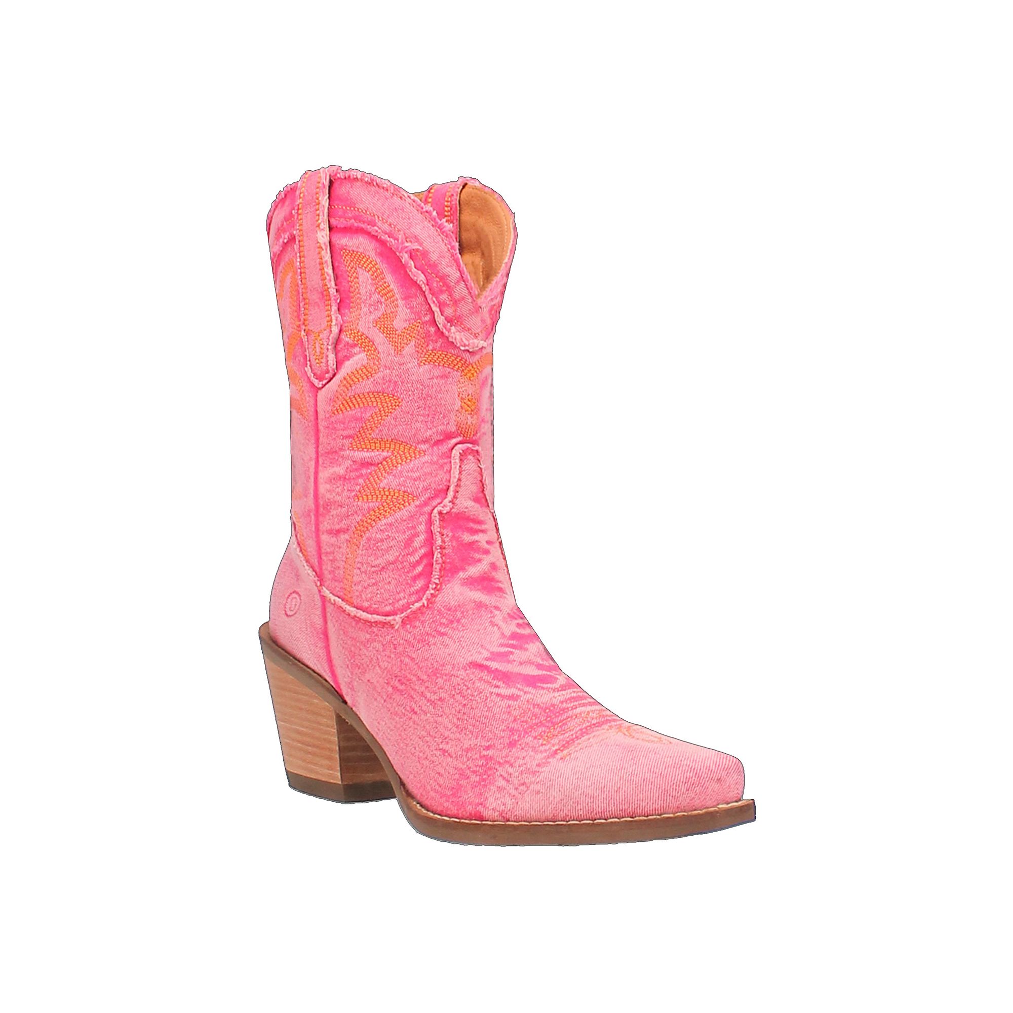 Dingo Yall Need Dolly Womens Western Boots, Size: 6.5, Pink