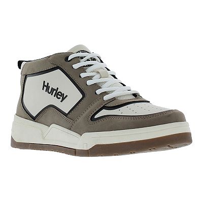 Hurley Riviera Mid Men s Skate Inspired Court Shoes Size 10 Taupe