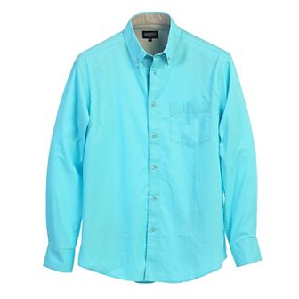 Gioberti Men's 100% Cotton Twill Oxford Shirt With Contrast