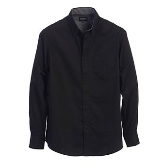 Gioberti Men's 100% Cotton Twill Oxford Shirt With Contrast