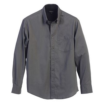 Gioberti Men's 100% Cotton Twill Oxford Shirt With Contrast