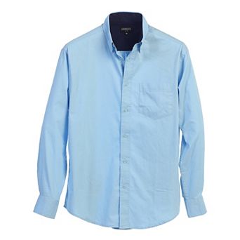 Gioberti Men's 100% Cotton Twill Oxford Shirt With Contrast