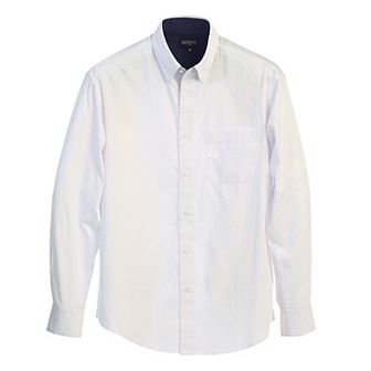 Gioberti Men's 100% Cotton Twill Oxford Shirt With Contrast