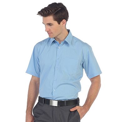 Gioberti Men's Short Sleeve Solid Dress Shirt