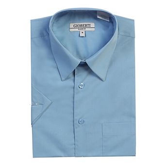 Gioberti Men's Short Sleeve Solid Dress Shirt
